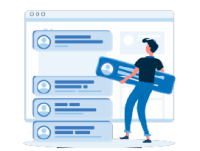 Ilustração de formulário de pesquisa